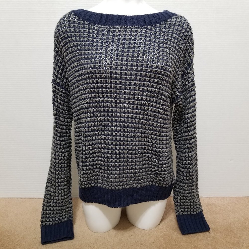 Hive & Honey sweater Small open knit acrylic nylon wool blend pullover tunic
